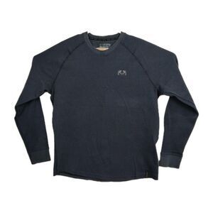 Kuiu Sweater Men's L Blue Crew Neck Pullover Long Sleeves Embroidered Logos